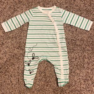 🛑 NWOT Boboli Newborn Baby Onesie 🤎💚🤎